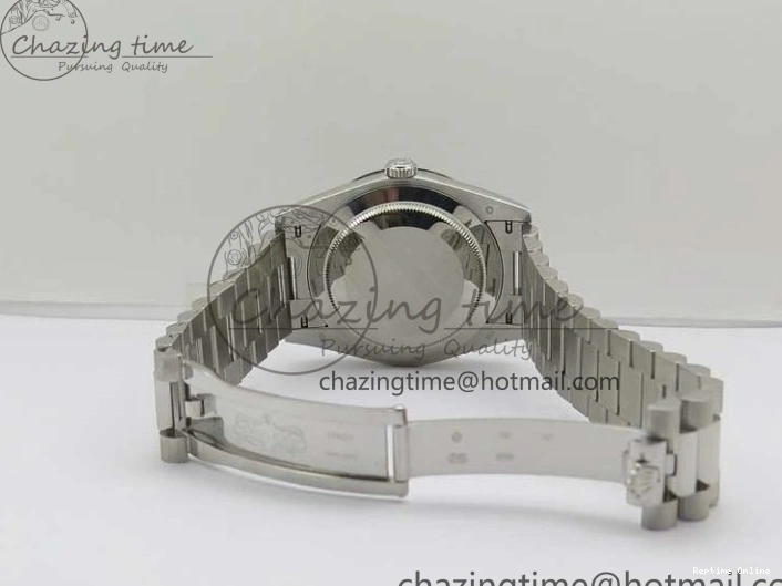 0501 WaterResistant Day Date 40 SS Bp Maker 1:1 Best Edition Tiffany Blue Roman Dial on SS Bracelet A 2549
